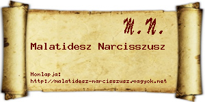 Malatidesz Narcisszusz névjegykártya